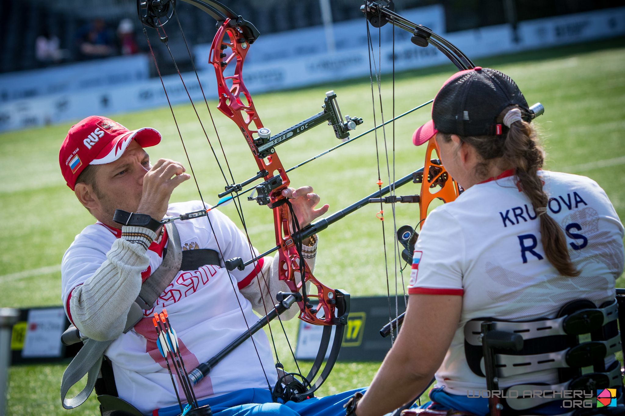 Equipo mixto ruso arco adaptado en los mundiales de 2019